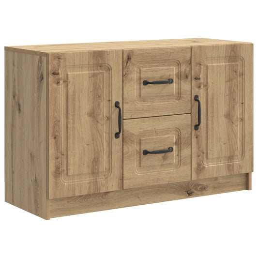 Sideboard med låda Artisan-ek 89 x 34,5 x 57 cm Konstruerat trä