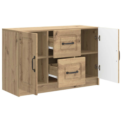 Sideboard med låda Artisan-ek 89 x 34,5 x 57 cm Konstruerat trä