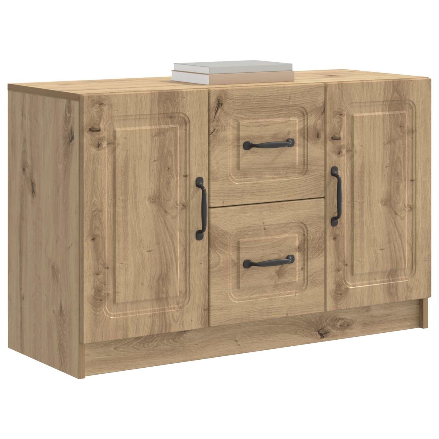 Sideboard med låda Artisan-ek 89 x 34,5 x 57 cm Konstruerat trä