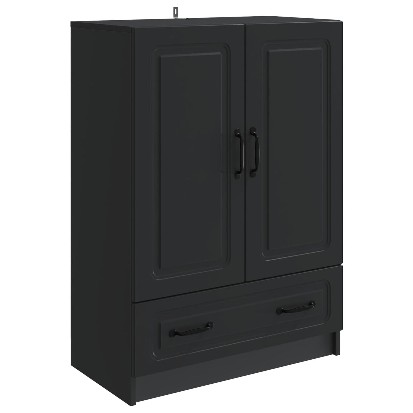 Sideboard med låda Svart 66 x 34,5 x 92 cm Konstruerat trä