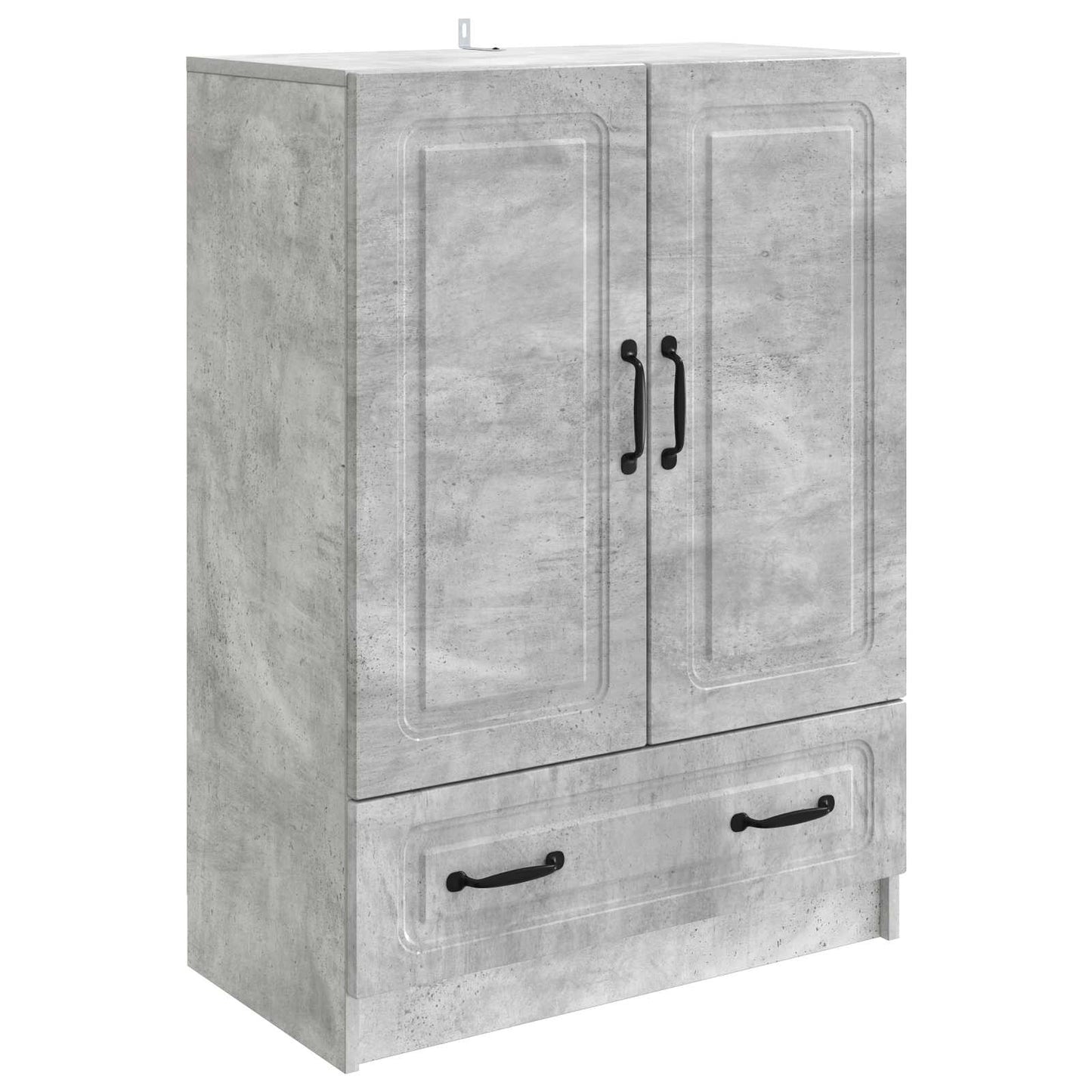 Sideboard med låda Betonggrå 66 x 34,5 x 92 cm Konstruerat trä