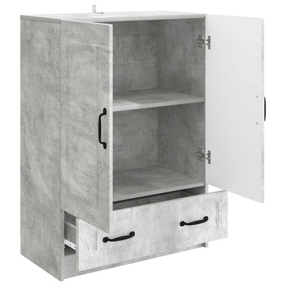 Sideboard med låda Betonggrå 66 x 34,5 x 92 cm Konstruerat trä