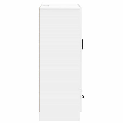 Sideboard Vit högglans 66 x 34,5 x 92 cm Konstruerat trä