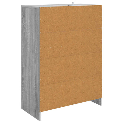Sideboard Grå sonoma-ek 66 x 34,5 x 92 cm Konstruerat trä