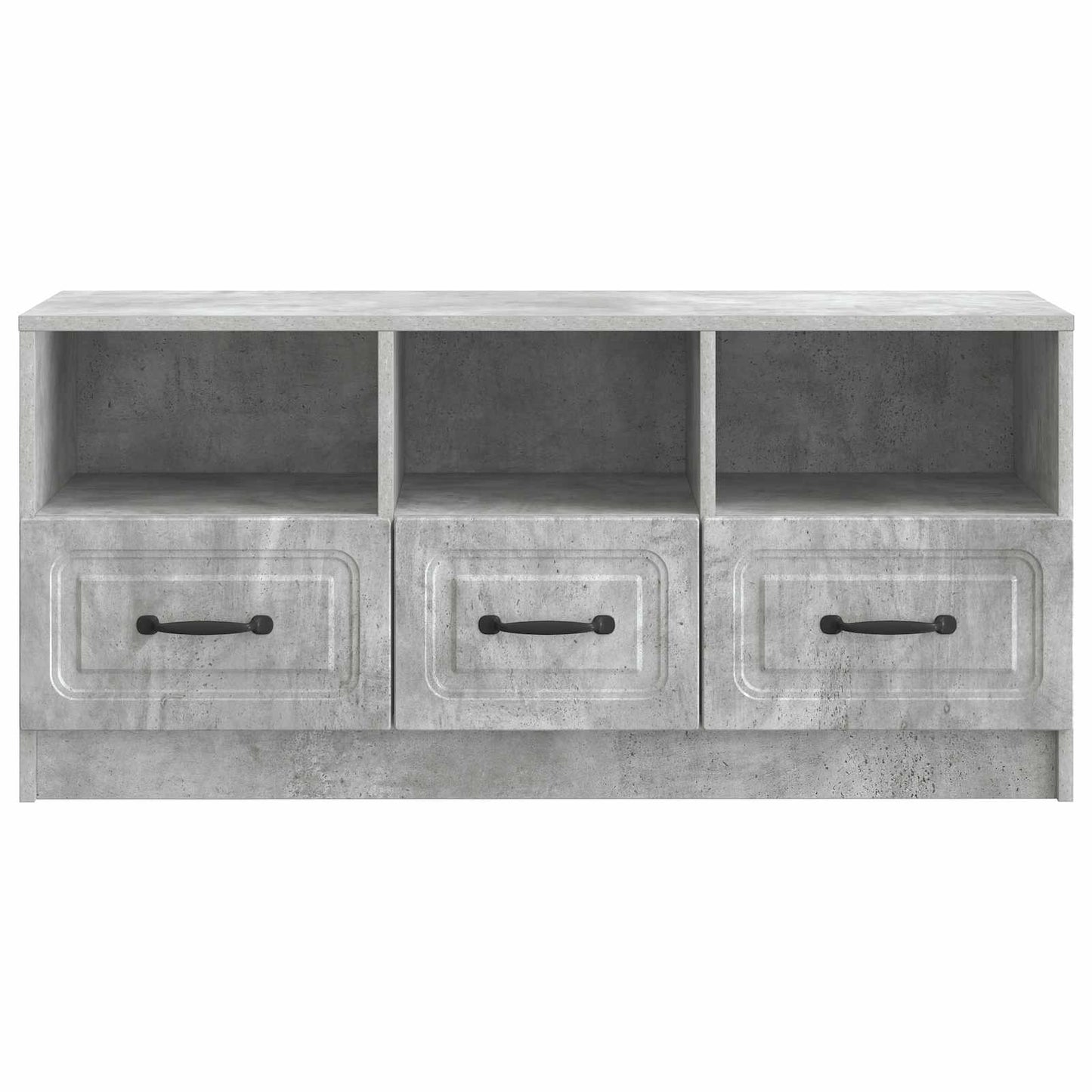 TV-skåp med låda Betonggrå 102 x 34,5 x 47 cm Konstruerat trä