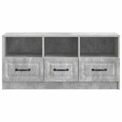 TV-skåp med låda Betonggrå 102 x 34,5 x 47 cm Konstruerat trä