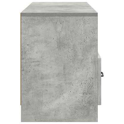 TV-skåp med låda Betonggrå 102 x 34,5 x 47 cm Konstruerat trä