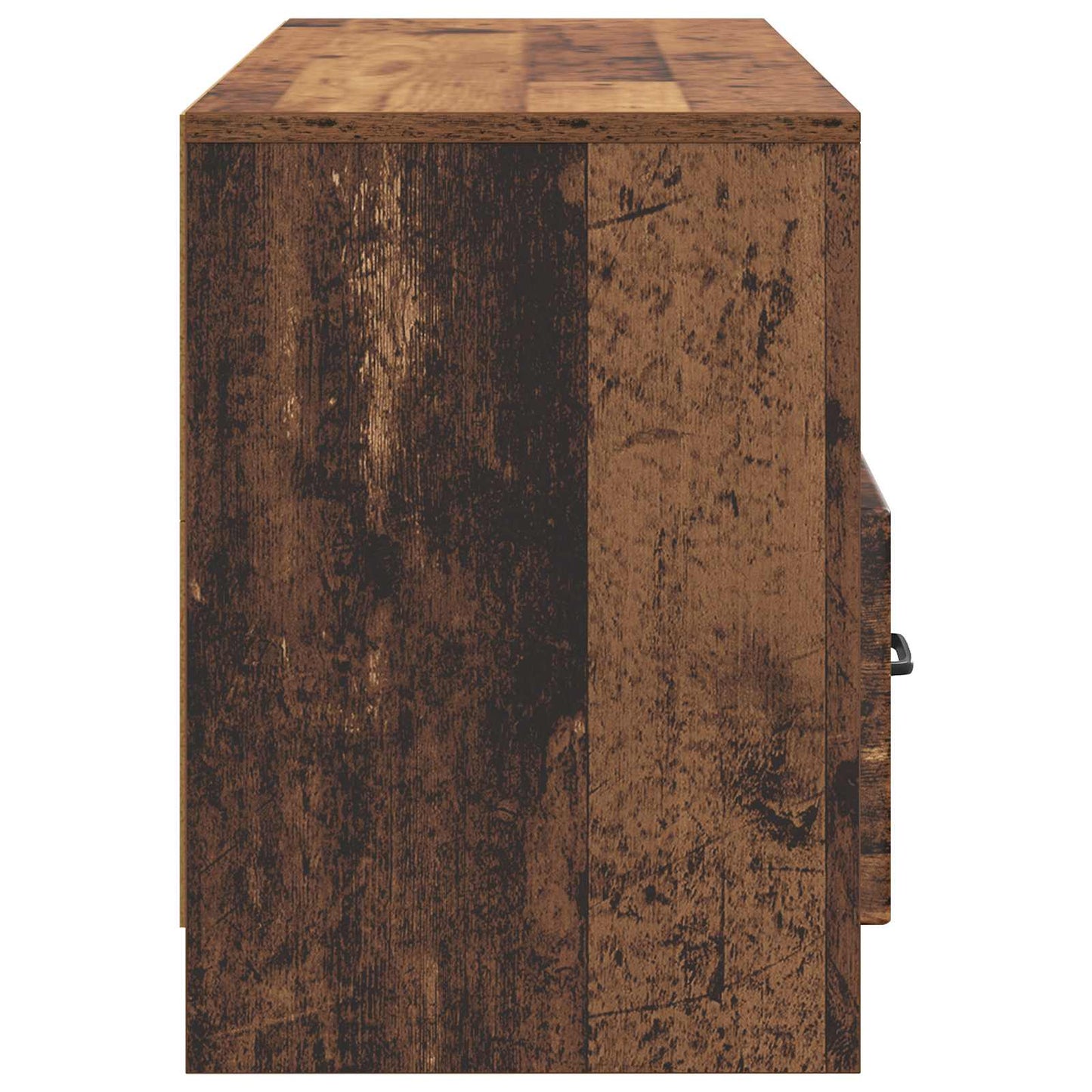 TV-skåp med låda Gammalt trä 102 x 34,5 x 47 cm Konstruerat trä