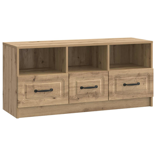 TV-skåp med låda Artisan-ek 102 x 34,5 x 47 cm Konstruerat trä