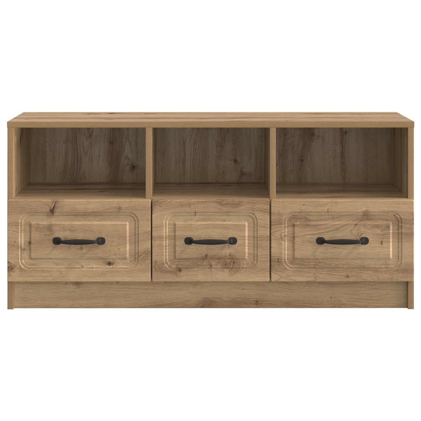 TV-skåp med låda Artisan-ek 102 x 34,5 x 47 cm Konstruerat trä