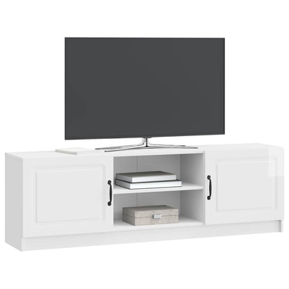 TV-skåp Vit högglans 150 x 31 x 47 cm Konstruerat trä