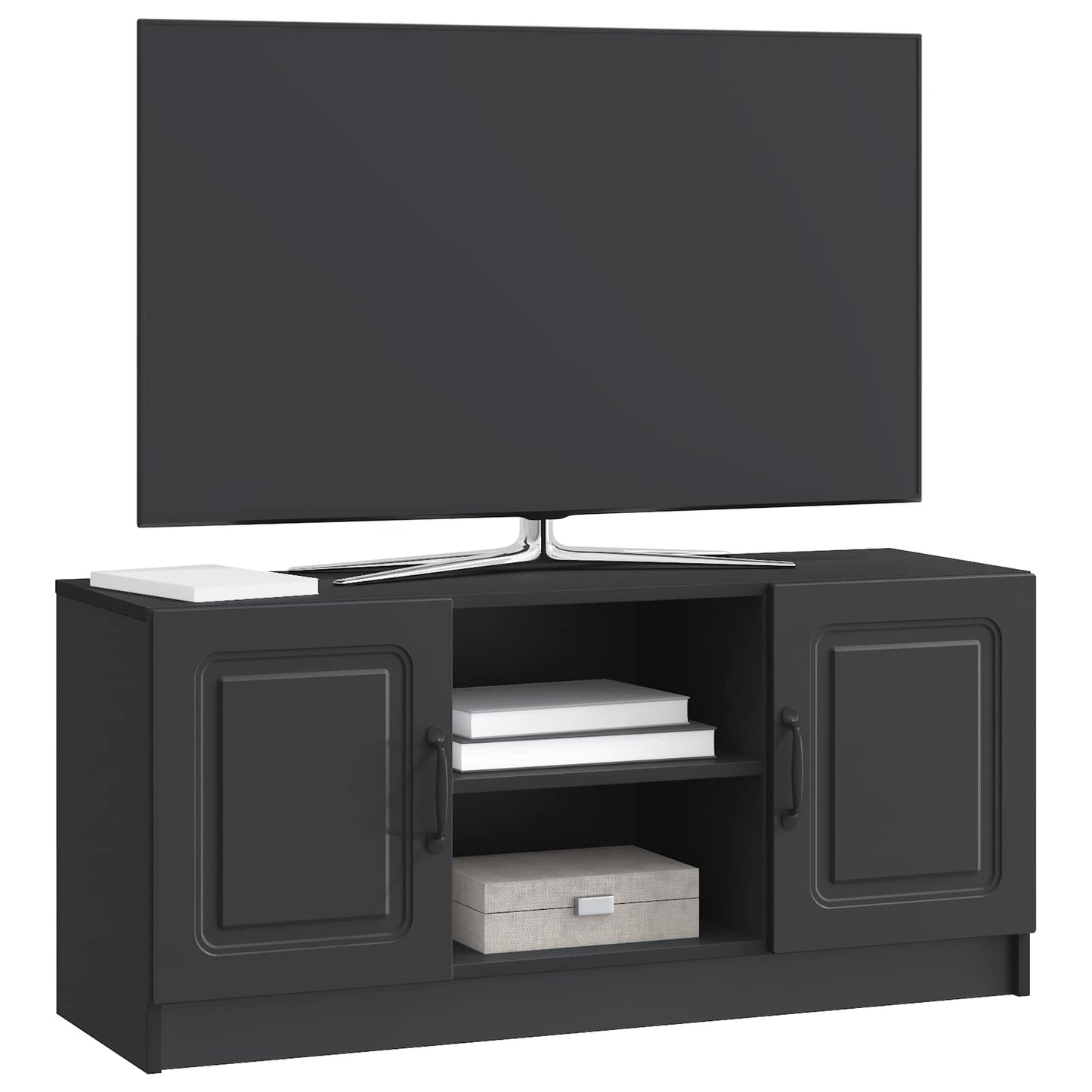 TV-skåp Svart 102 x 34,5 x 47 cm Konstruerat trä