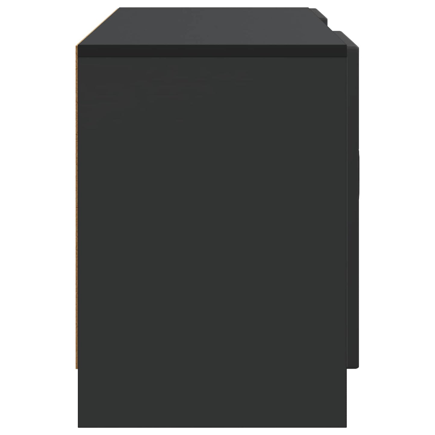 TV-skåp Svart 102 x 34,5 x 47 cm Konstruerat trä