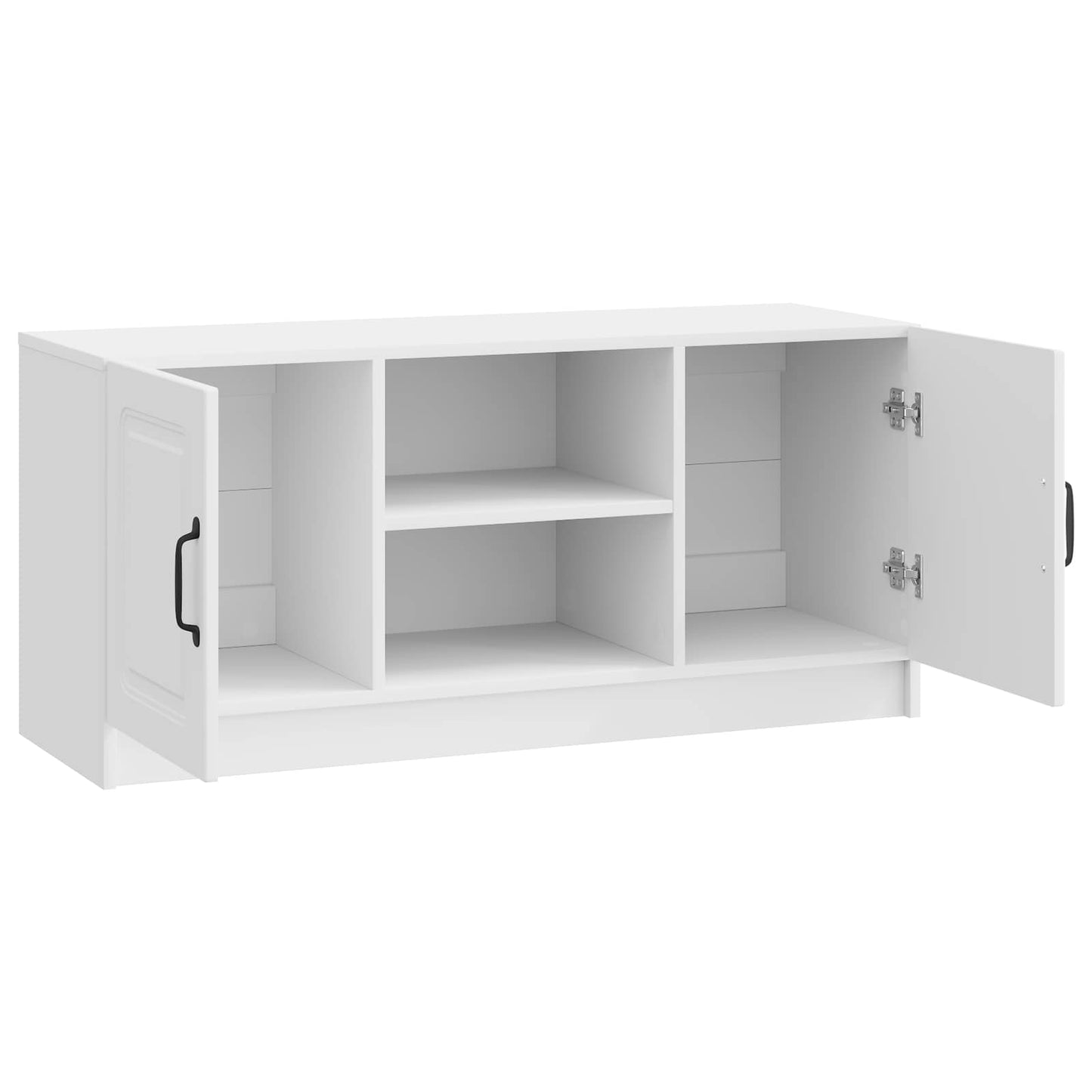 TV-skåp Vit högglans 102 x 34,5 x 47 cm Konstruerat trä