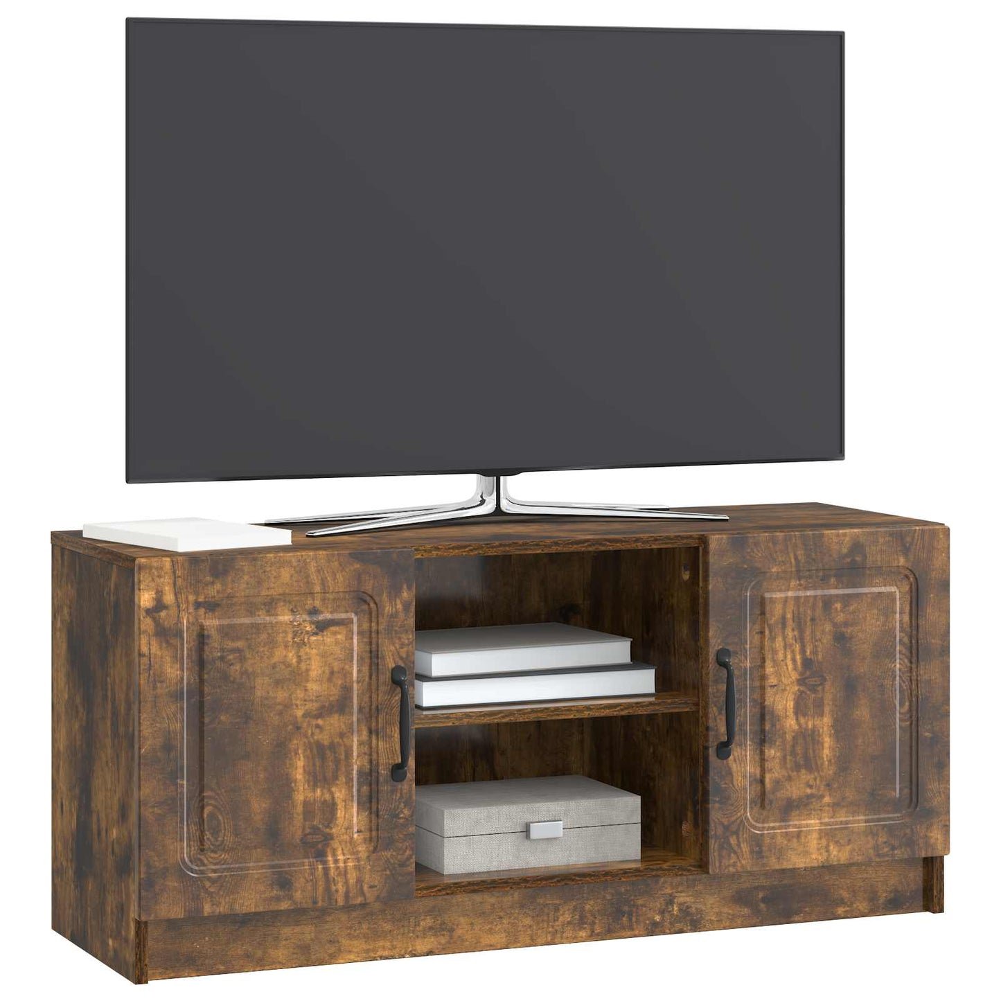 TV-skåp Rökt ek 102 x 34,5 x 47 cm Konstruerat trä