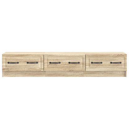 TV-skåp med låda Sonoma-ek 147 x 34,5 x 27 cm Konstruerat trä