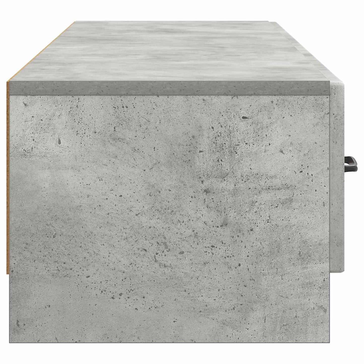TV-skåp med låda Betonggrå 147 x 34,5 x 27 cm Konstruerat trä