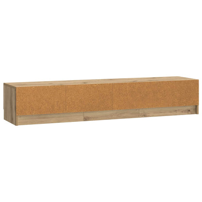 TV-skåp med låda Artisan-ek 147 x 34,5 x 27 cm Konstruerat trä