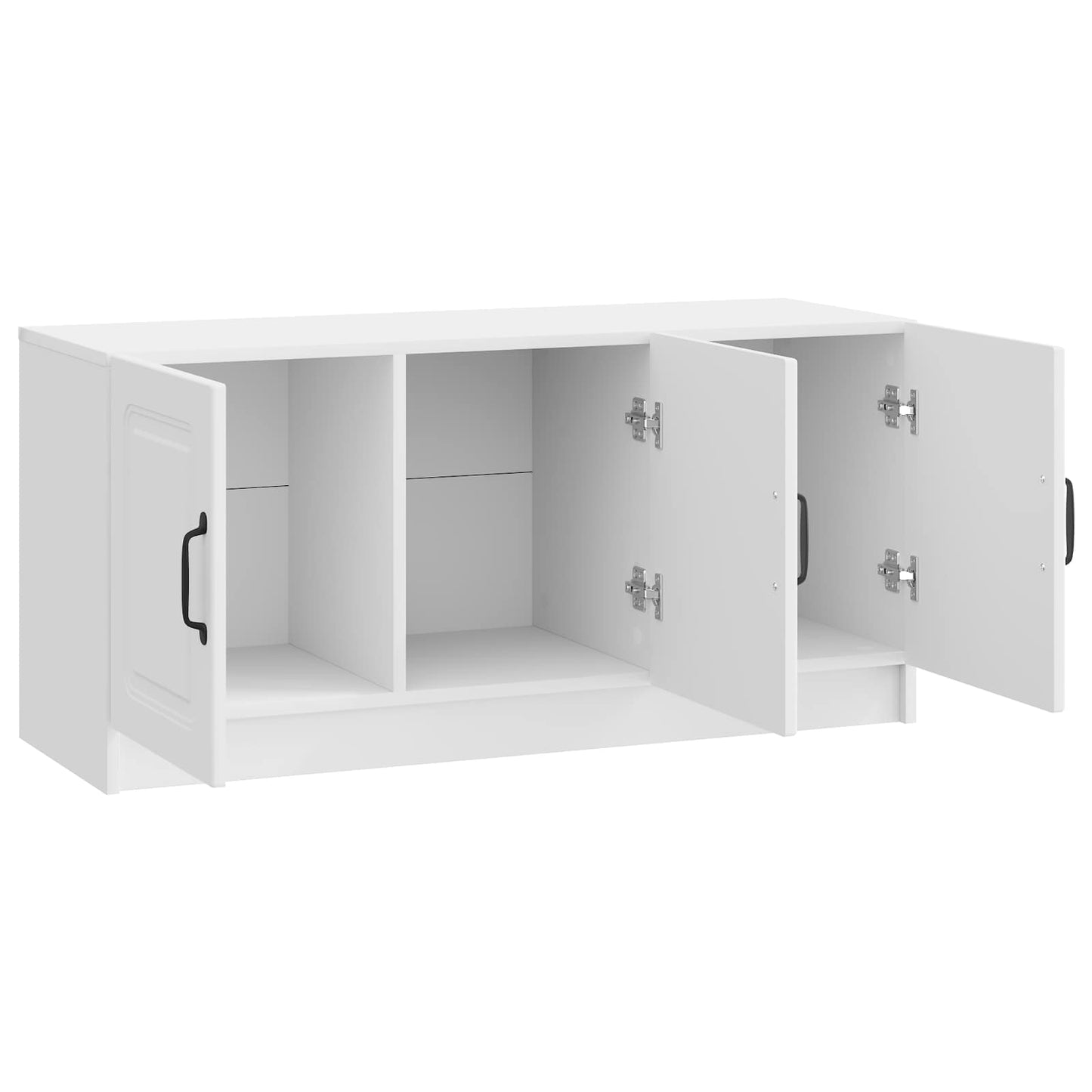 TV-skåp Vit högglans 99 x 34,5 x 47 cm Konstruerat trä