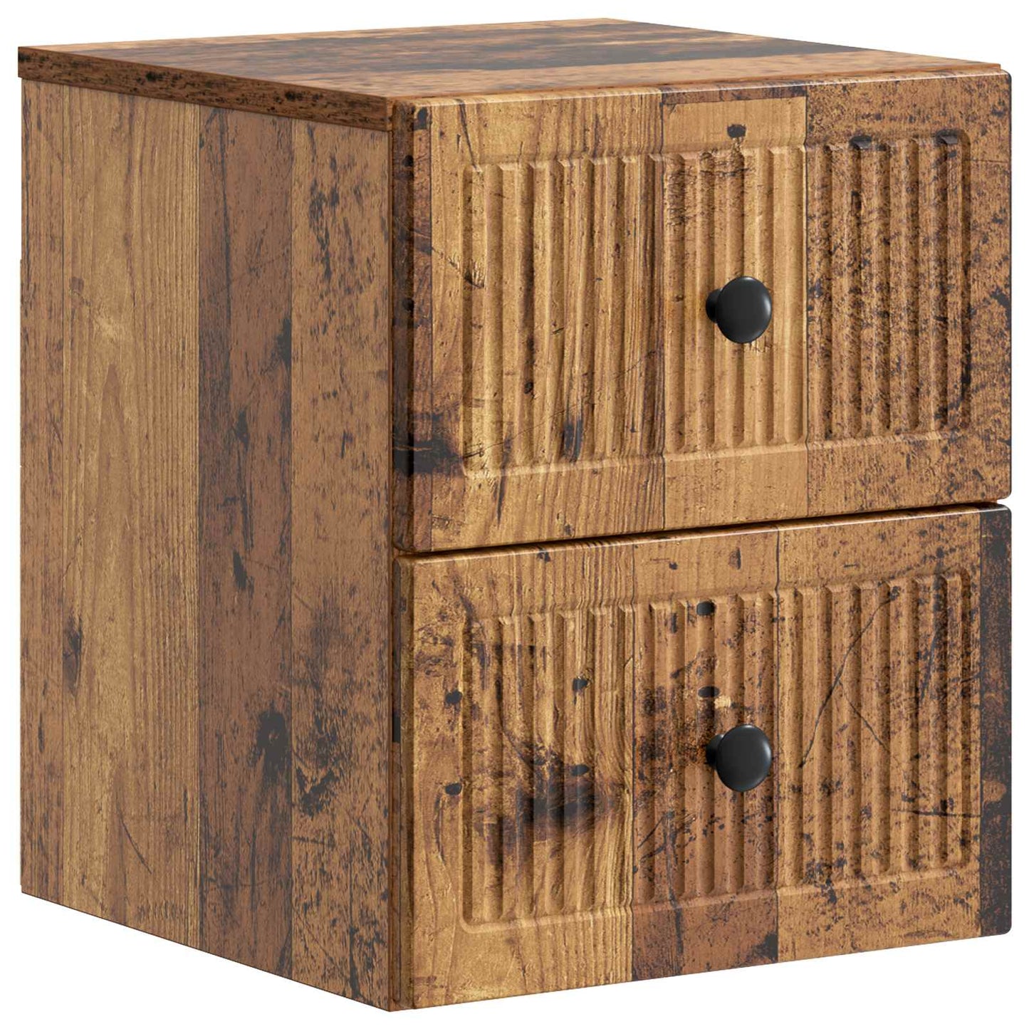 Väggmonterat Sängbord 2 pcs Gammalt trä 33 x 34,5 x 40 cm