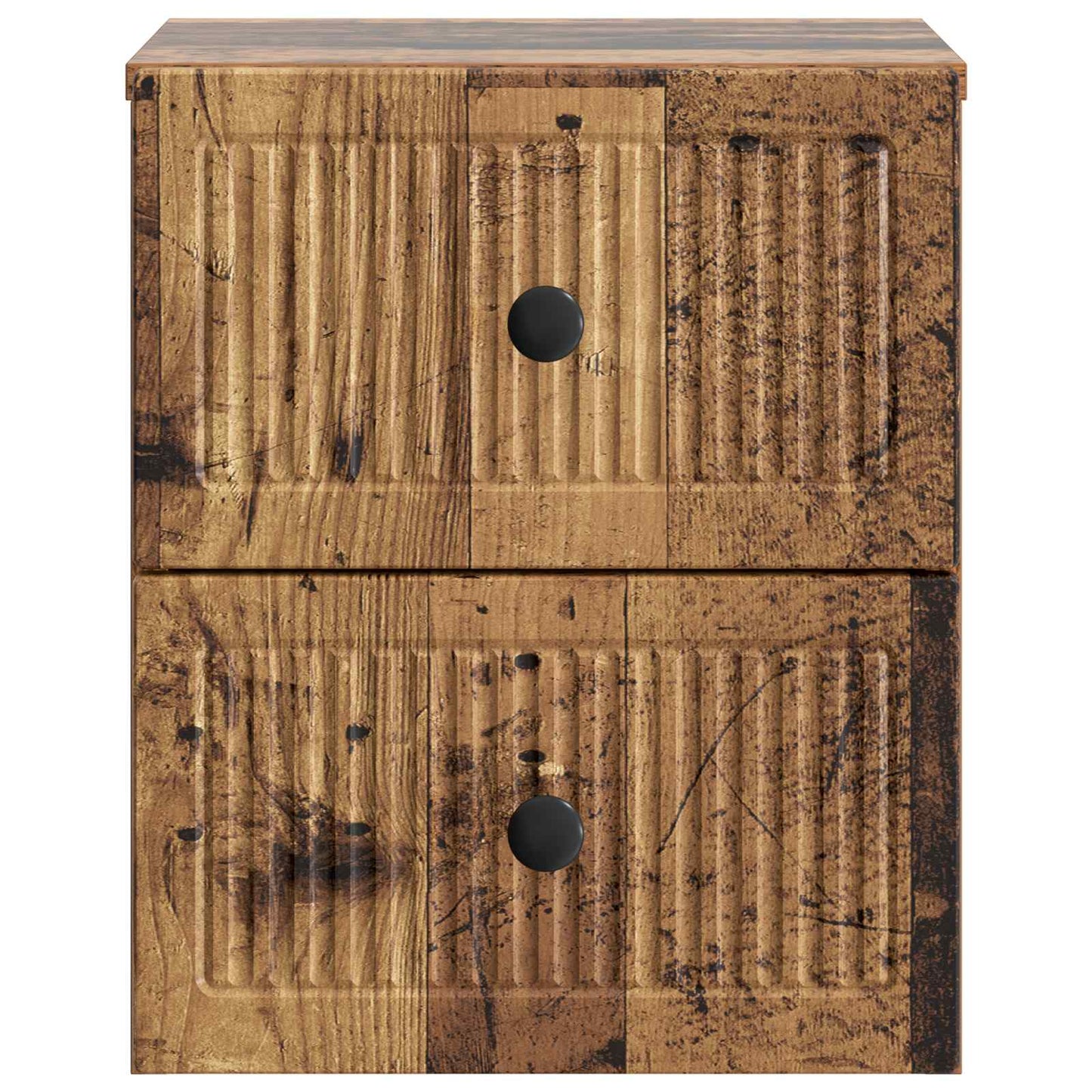 Väggmonterat Sängbord 2 pcs Gammalt trä 33 x 34,5 x 40 cm