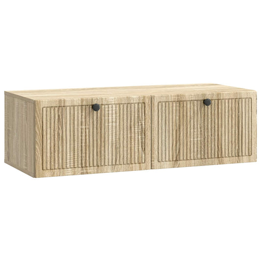 Väggmonterad TV-bänk Sonoma-ek 98 x 41 x 30 cm Konstruerat trä