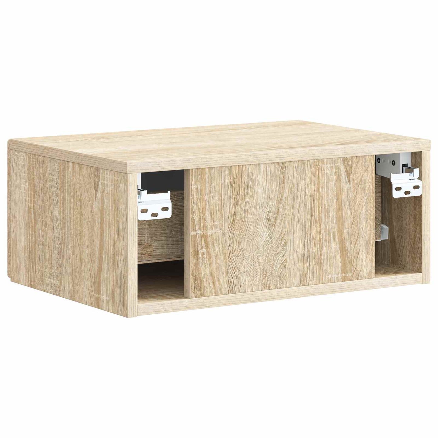 Väggmonterat Sängbord 2 pcs Sonoma-ek 49 x 34,5 x 20 cm
