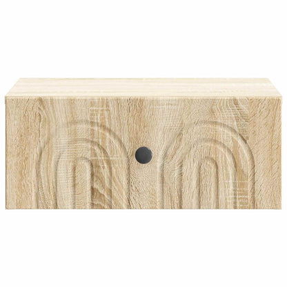Väggmonterat Sängbord 2 pcs Sonoma-ek 49 x 34,5 x 20 cm