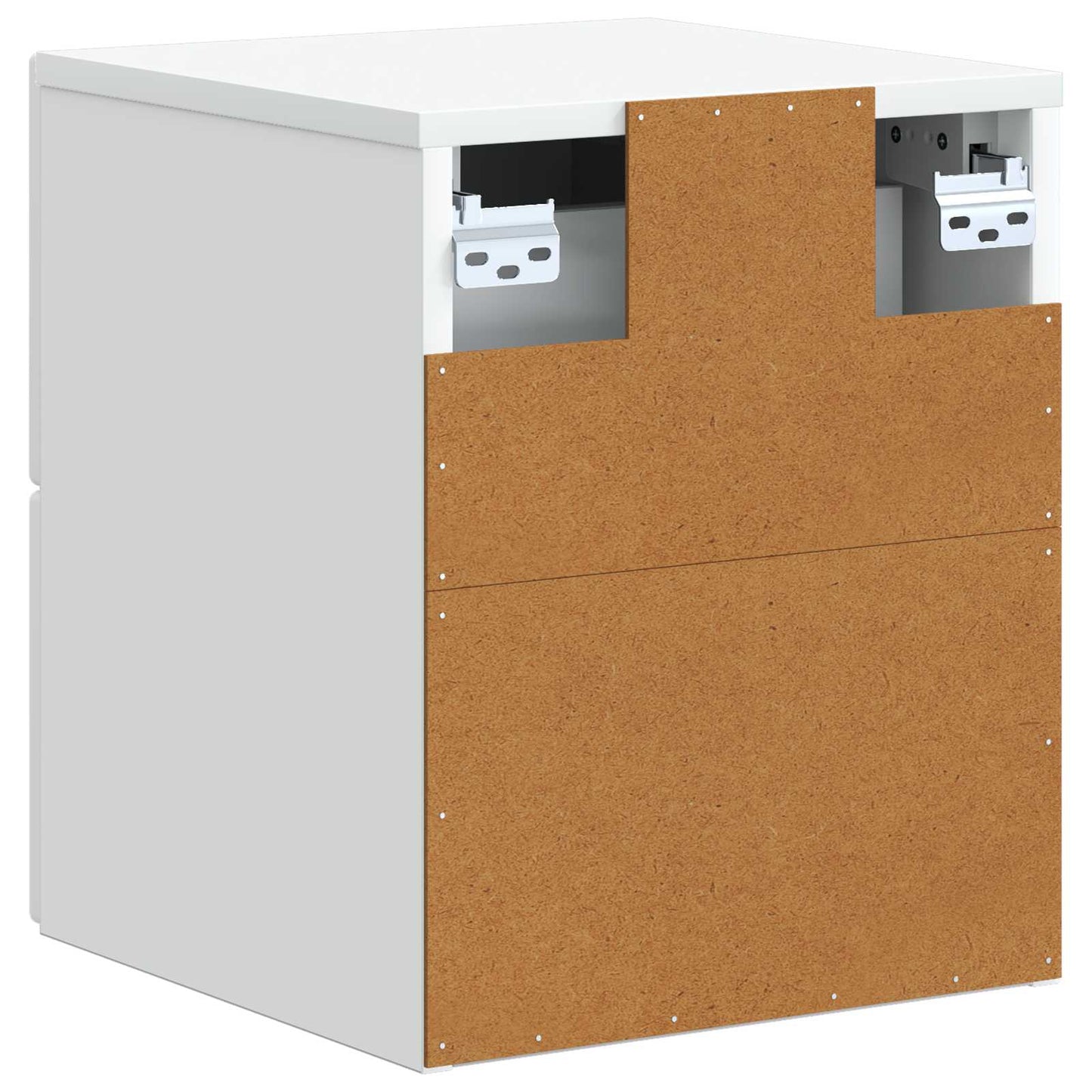 Väggmonterat Sängbord med låda 2 pcs Vit 33 x 34,5 x 40 cm