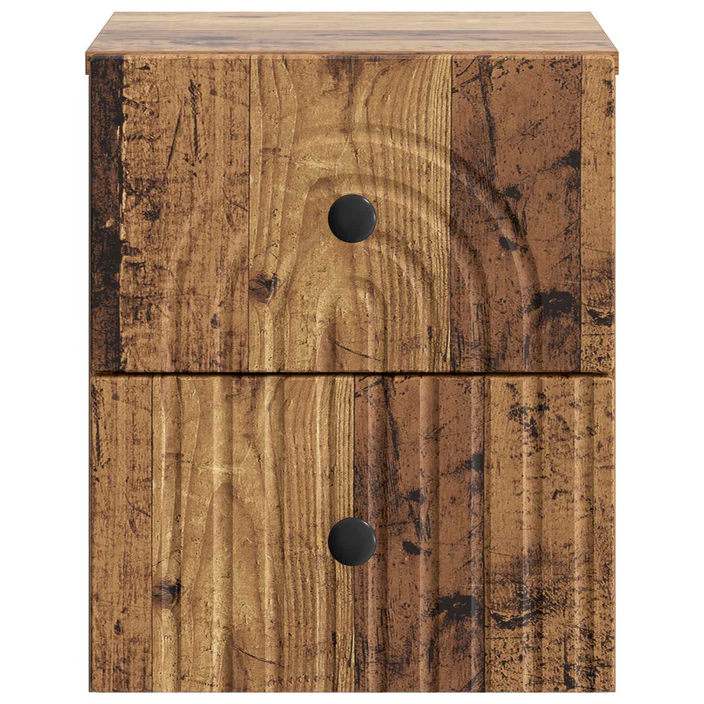 Väggmonterat Sängbord 2 pcs Gammalt trä 33 x 34,5 x 40 cm