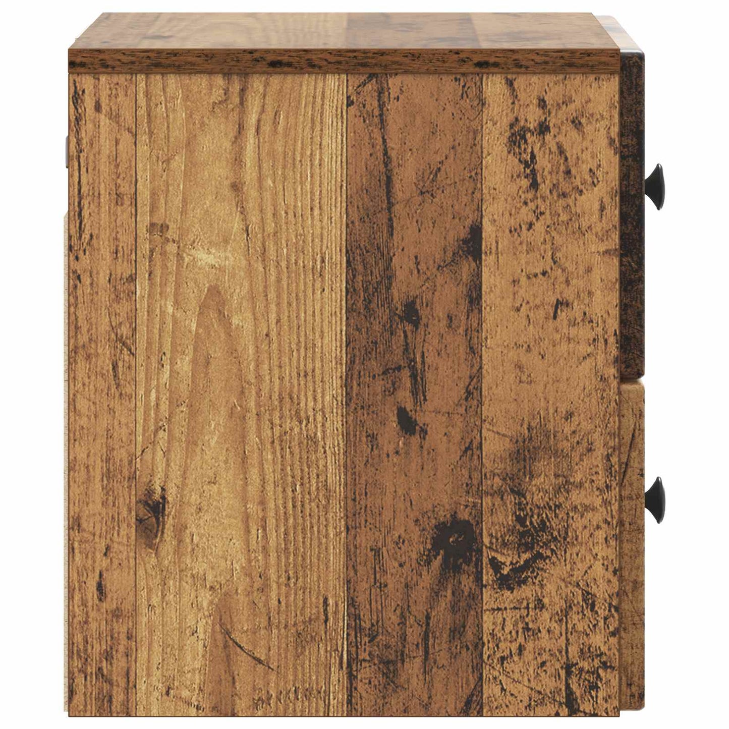 Väggmonterat Sängbord 2 pcs Gammalt trä 33 x 34,5 x 40 cm