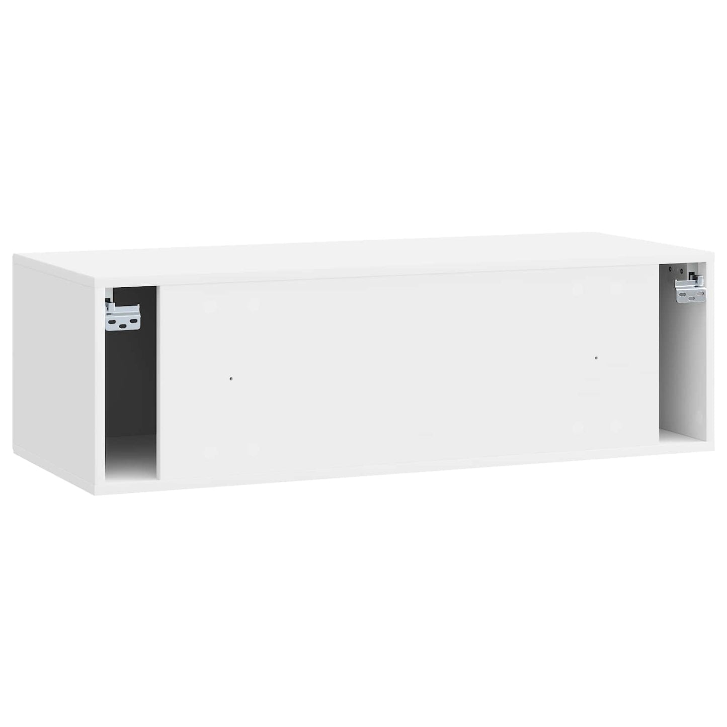 Väggmonterad TV-bänk Väggmonterad Vit högglans 98 x 41 x 30 cm