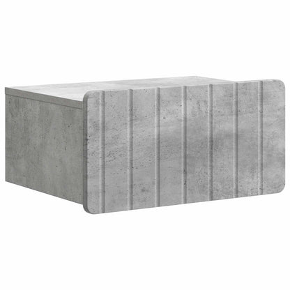 Väggmonterat Sängbord 2 pcs Betonggrå 49 x 34,5 x 24 cm
