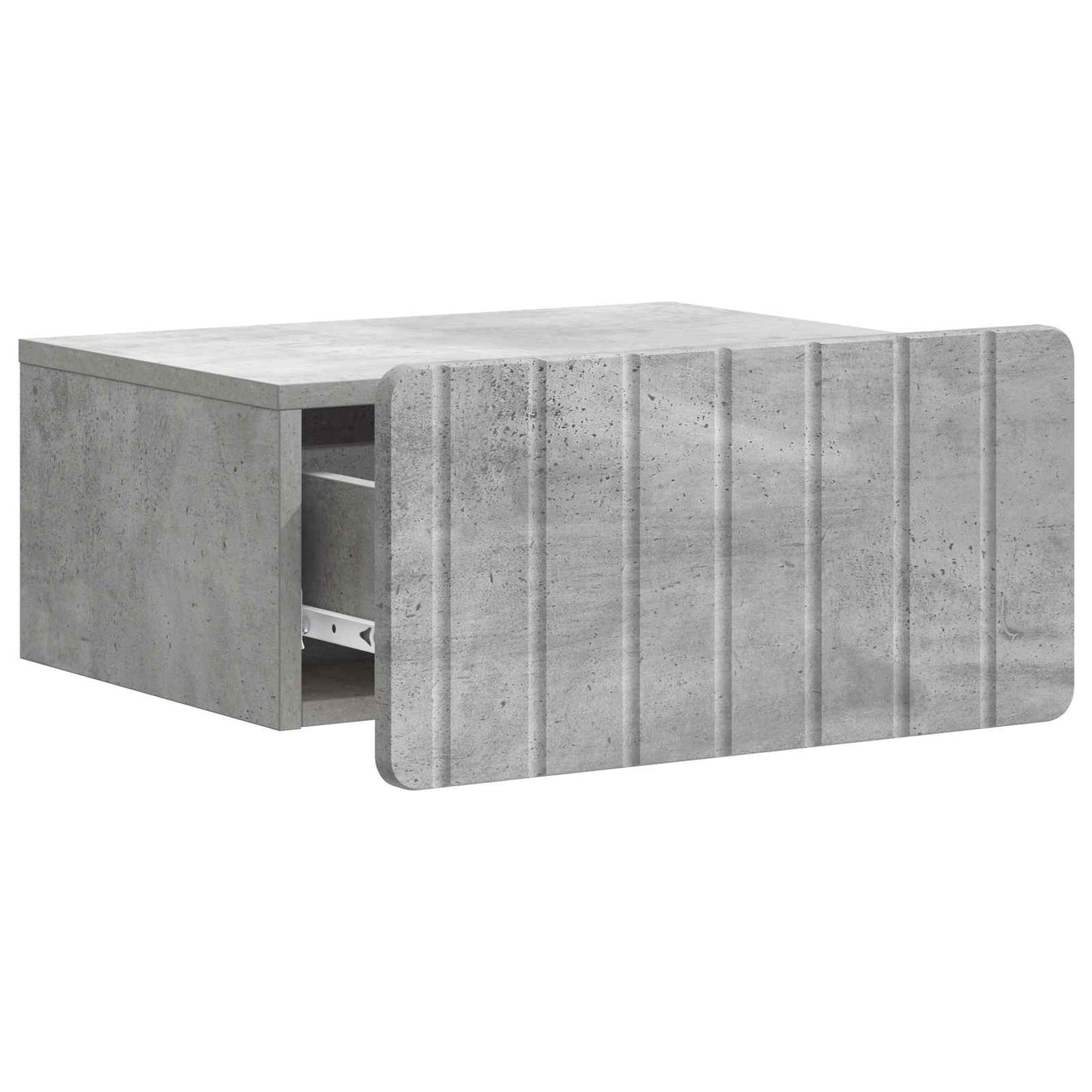 Väggmonterat Sängbord 2 pcs Betonggrå 49 x 34,5 x 24 cm