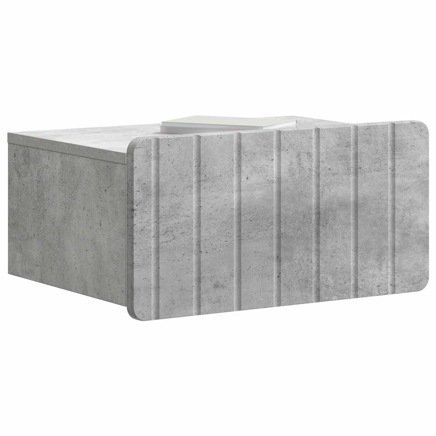 Väggmonterat Sängbord 2 pcs Betonggrå 49 x 34,5 x 24 cm