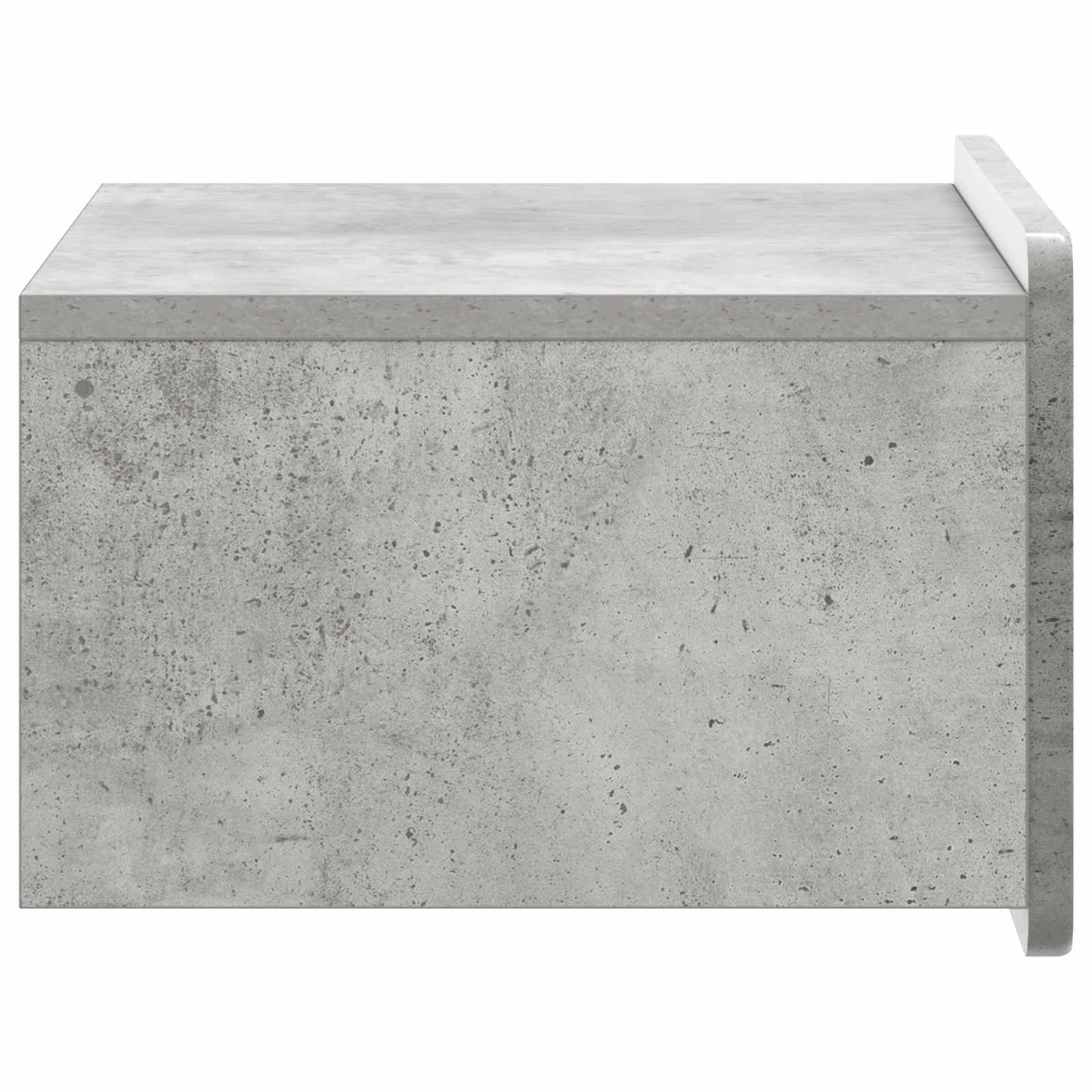 Väggmonterat Sängbord 2 pcs Betonggrå 49 x 34,5 x 24 cm