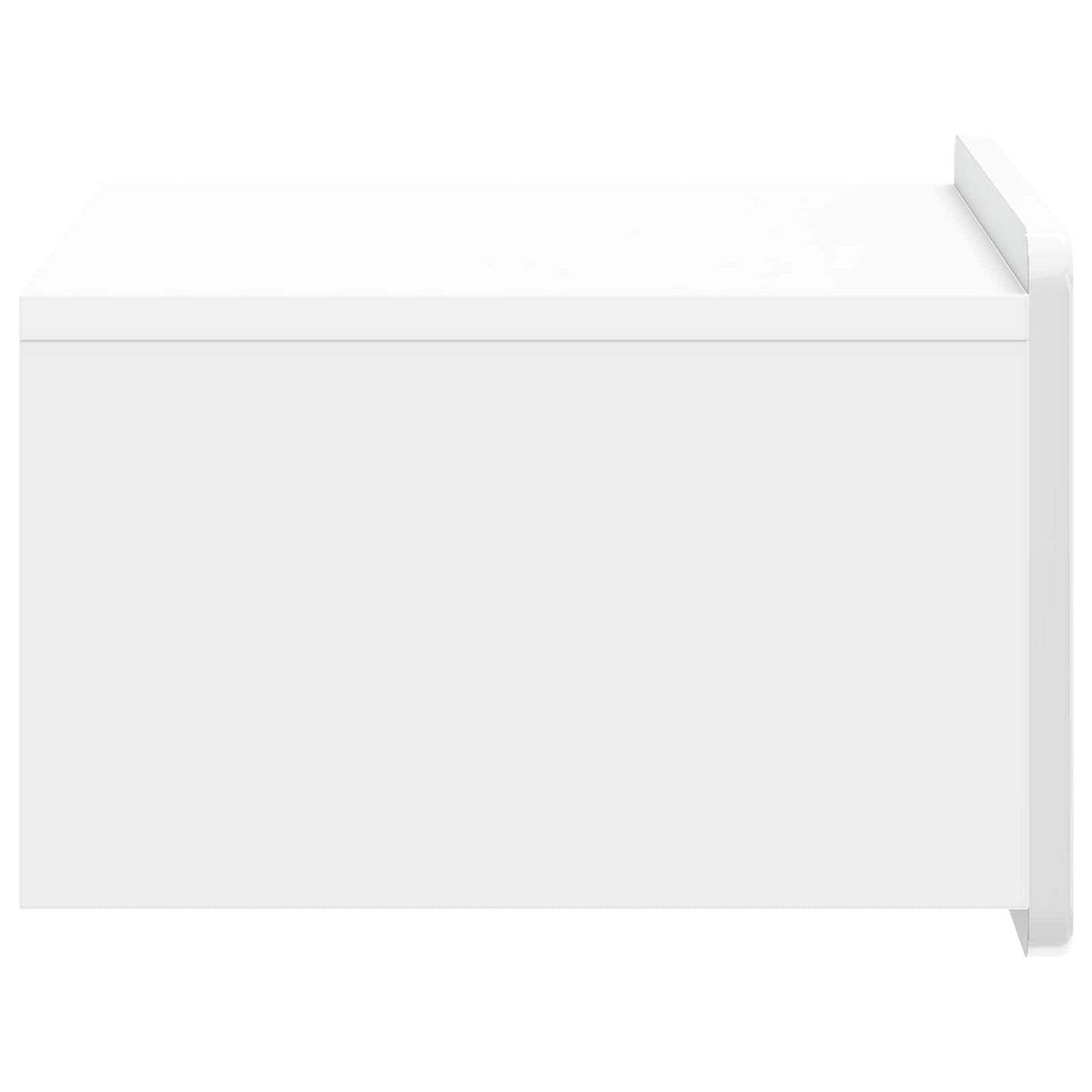Väggmonterat Sängbord 2 pcs Vit högglans 49 x 34,5 x 24 cm