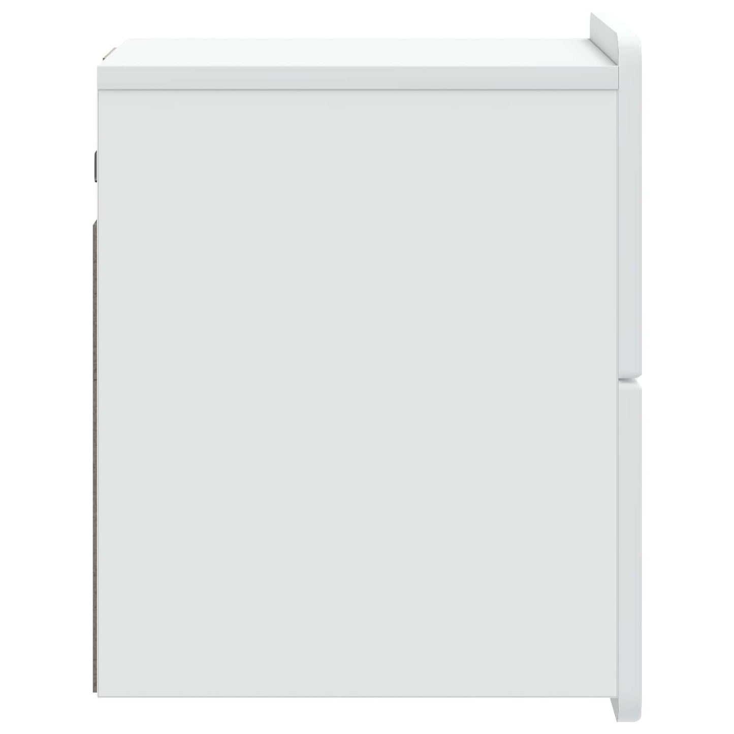 Väggmonterat Sängbord med låda 2 pcs Vit 33 x 34,5 x 43 cm