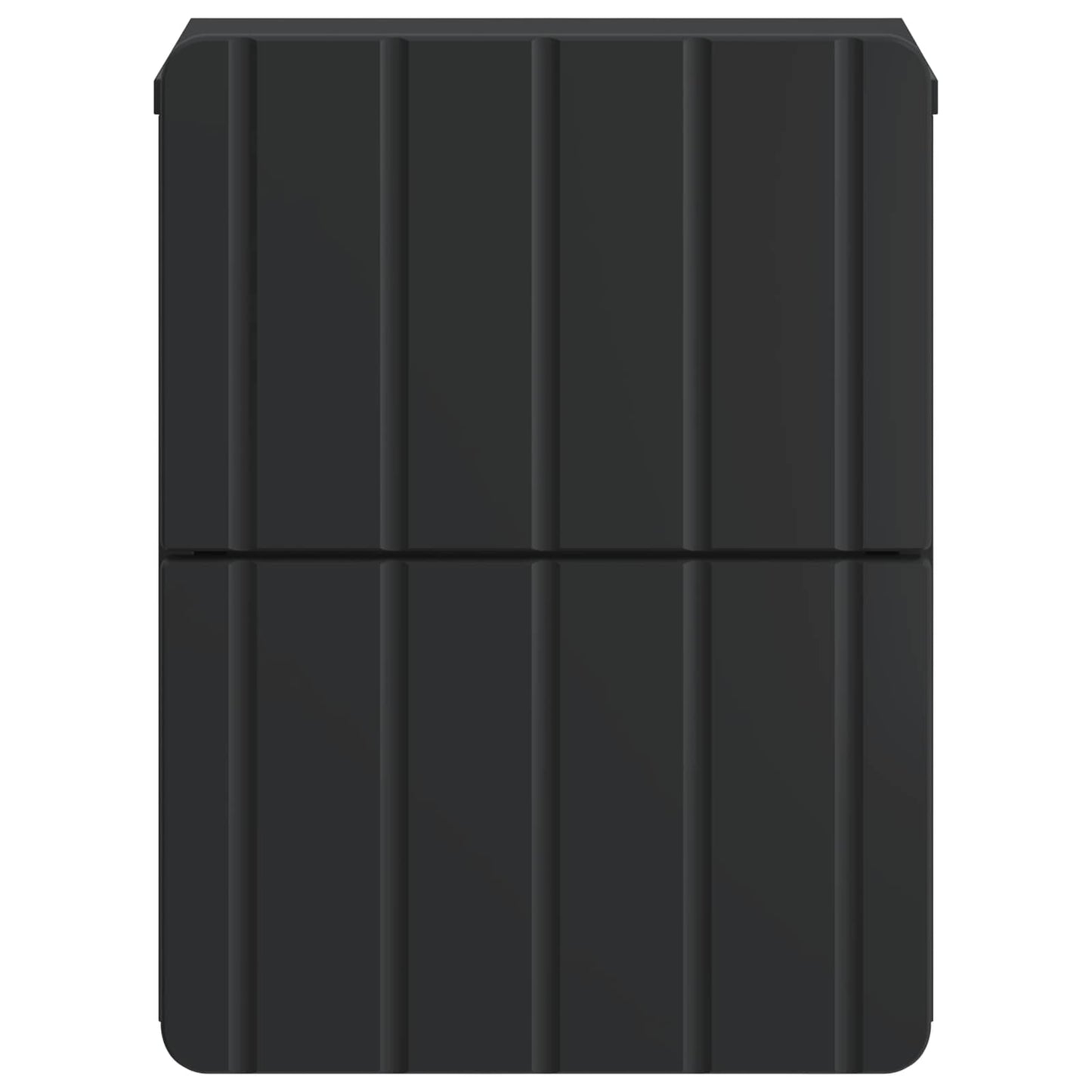 Väggmonterat Sängbord med låda 2 pcs Svart 33 x 34,5 x 43 cm