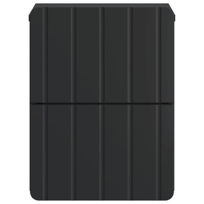 Väggmonterat Sängbord med låda 2 pcs Svart 33 x 34,5 x 43 cm