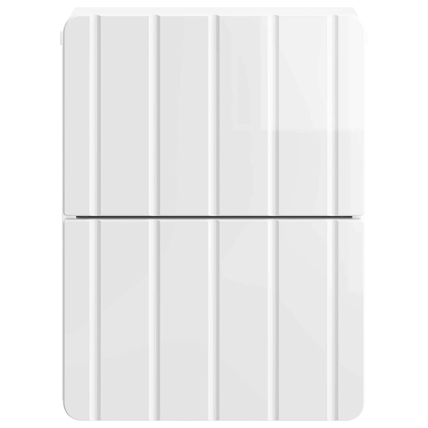 Väggmonterat Sängbord 2 pcs Vit högglans 33 x 34,5 x 43 cm