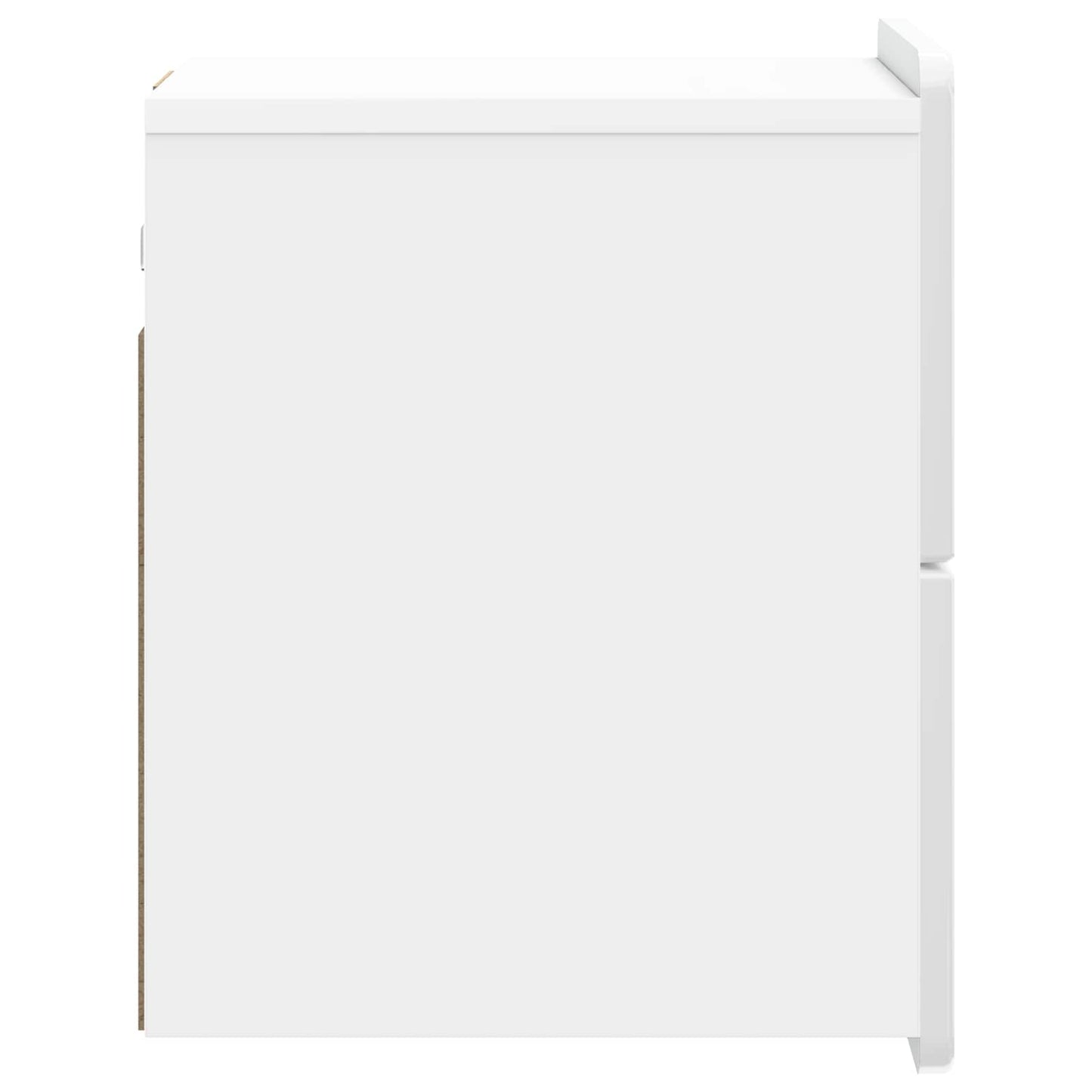 Väggmonterat Sängbord 2 pcs Vit högglans 33 x 34,5 x 43 cm