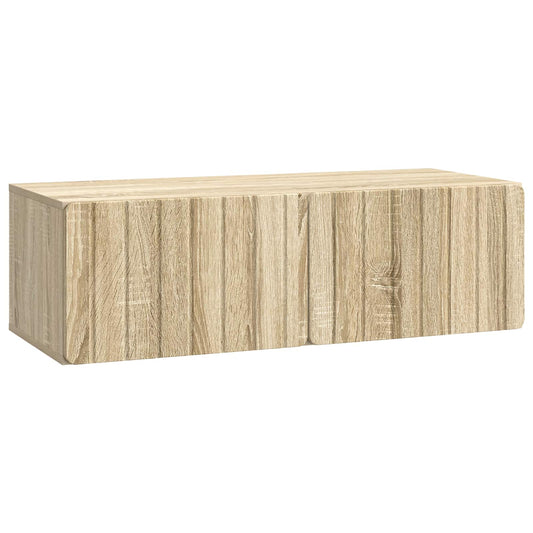 Väggmonterad TV-bänk Sonoma-ek 98 x 41 x 30 cm Konstruerat trä