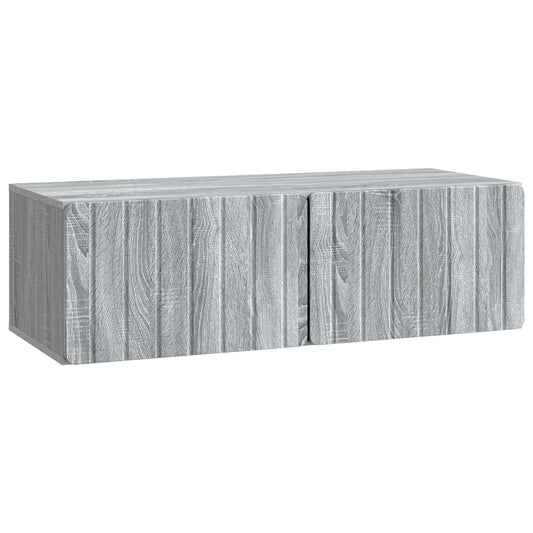 Väggmonterad TV-bänk Väggmonterad Grå sonoma-ek 98 x 41 x 30 cm