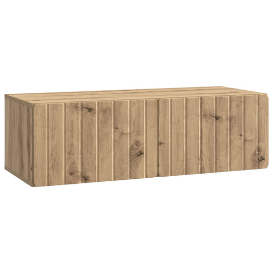 Väggmonterad TV-bänk Artisan-ek 98 x 41 x 30 cm Konstruerat trä