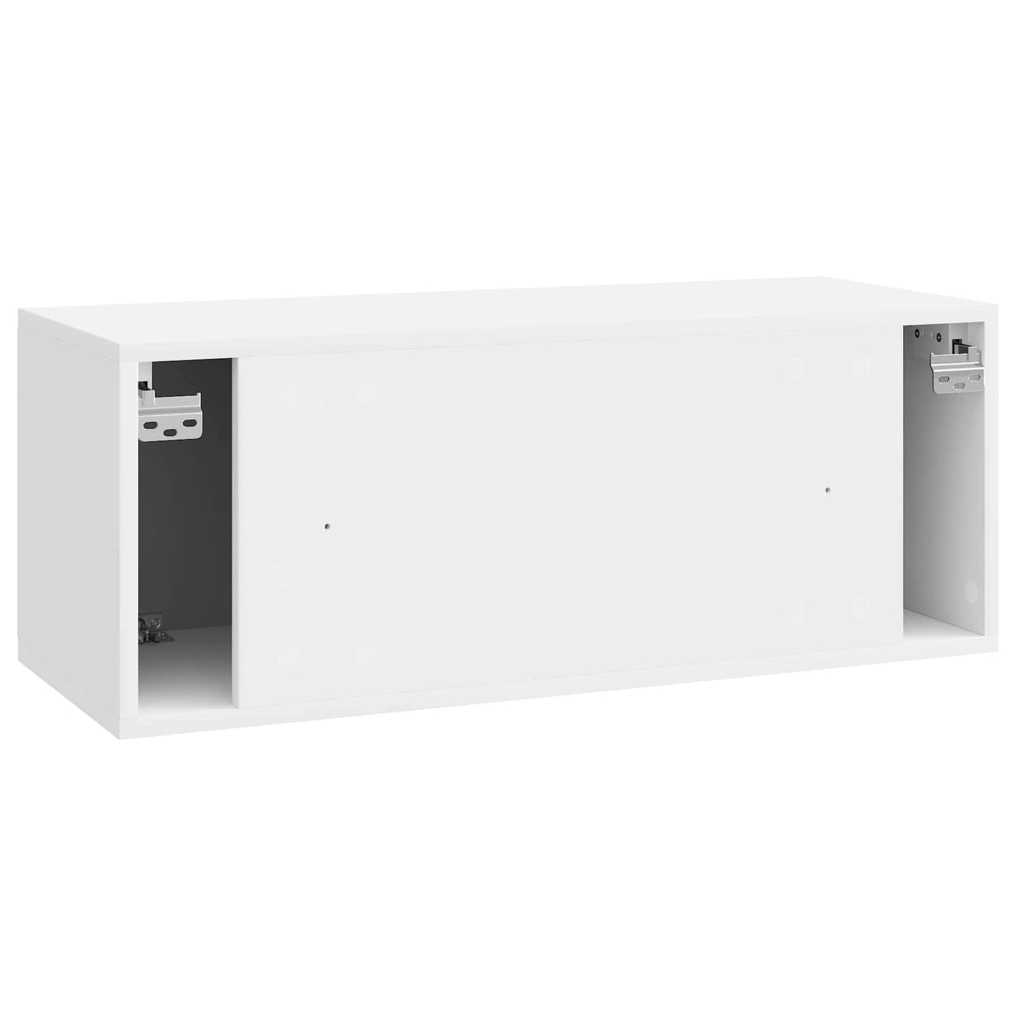 Väggmonterad TV-bänk Vit högglans 78,5 x 31 x 30 cm