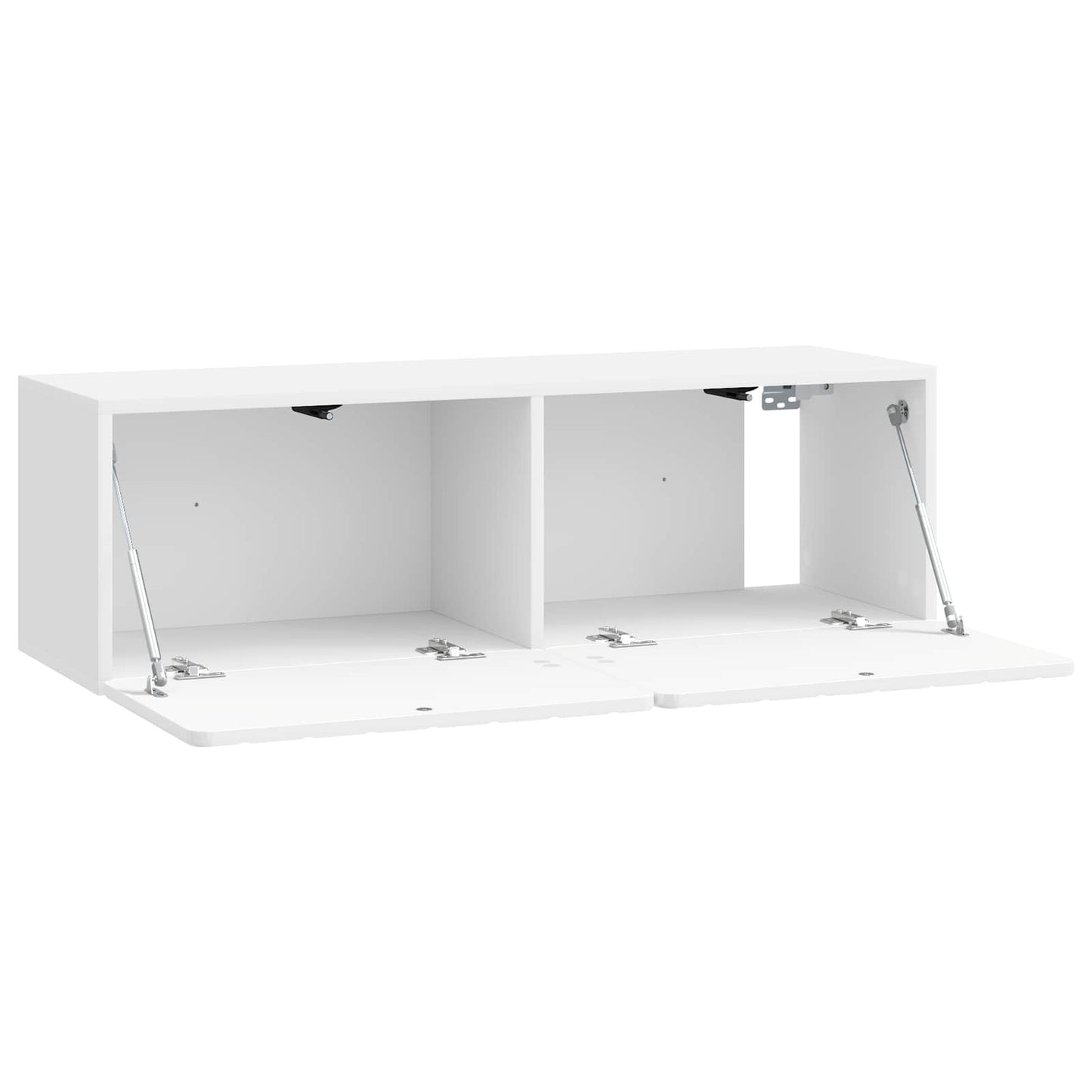 Väggmonterad TV-bänk Väggmonterad Vit högglans 98 x 31 x 30 cm
