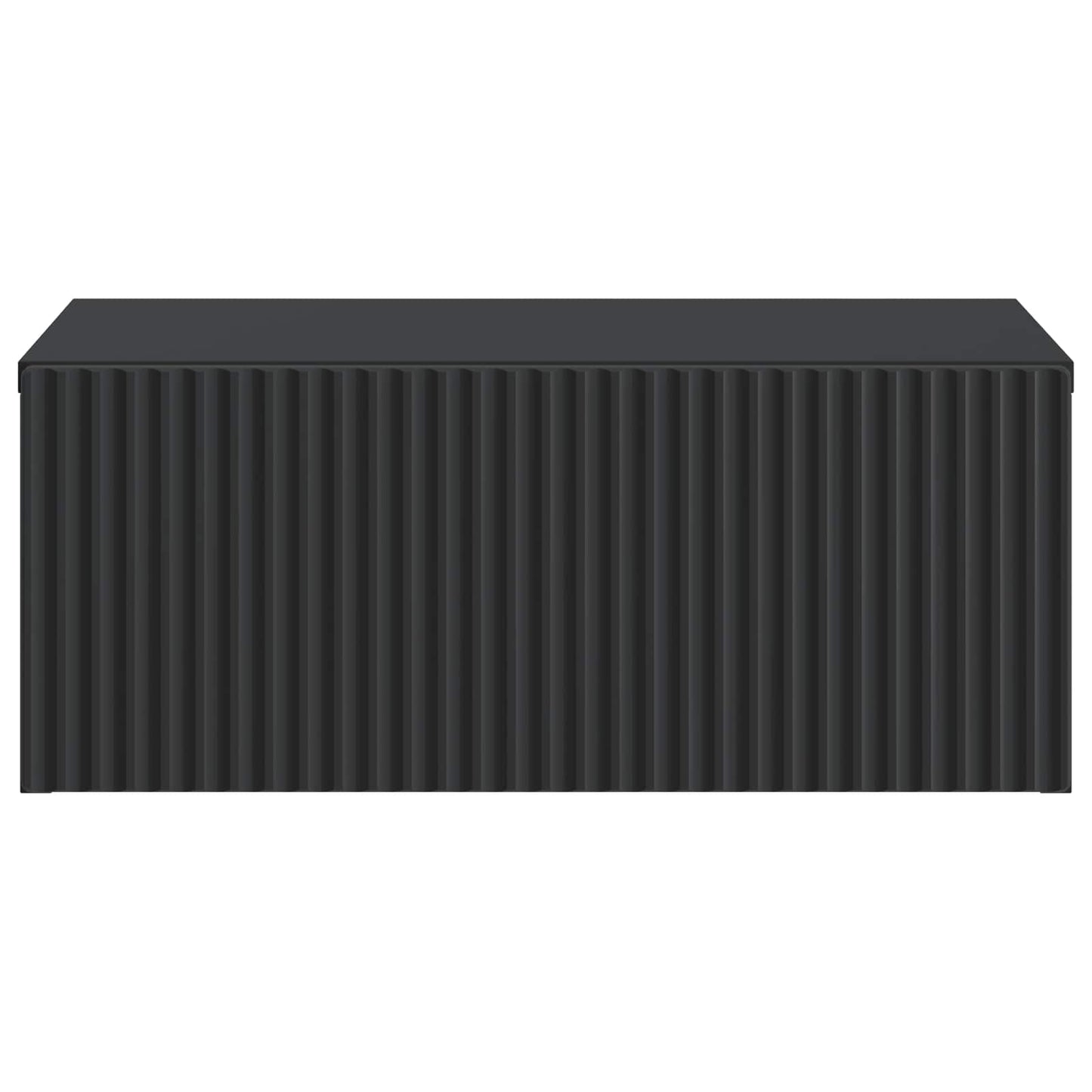 Väggmonterat Sängbord med låda 2 pcs Svart 49 x 34,5 x 20 cm