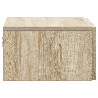 Väggmonterat Sängbord 2 pcs Sonoma-ek 49 x 34,5 x 20 cm
