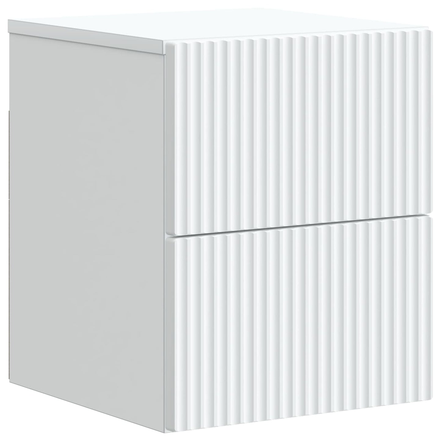 Väggmonterat Sängbord med låda 2 pcs Vit 33 x 34,5 x 40 cm